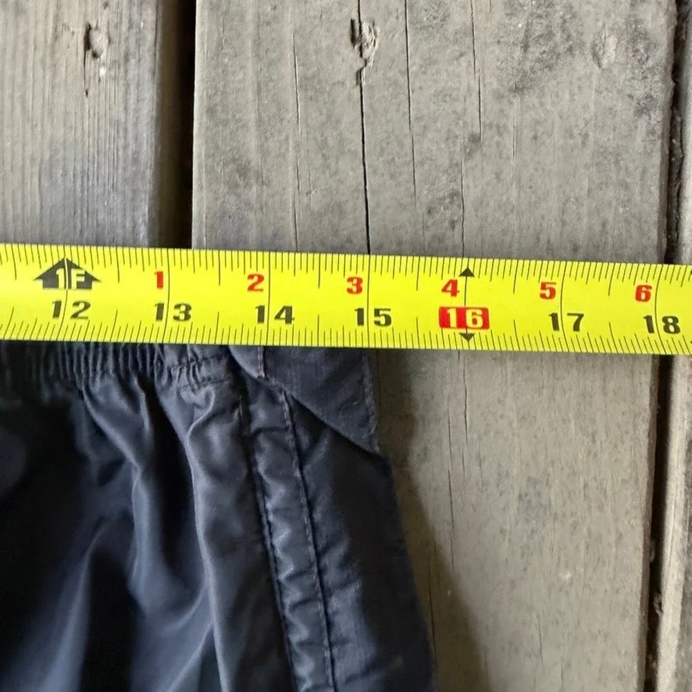 Vintage Nike Black Nylon Track Pants Zipper Sides